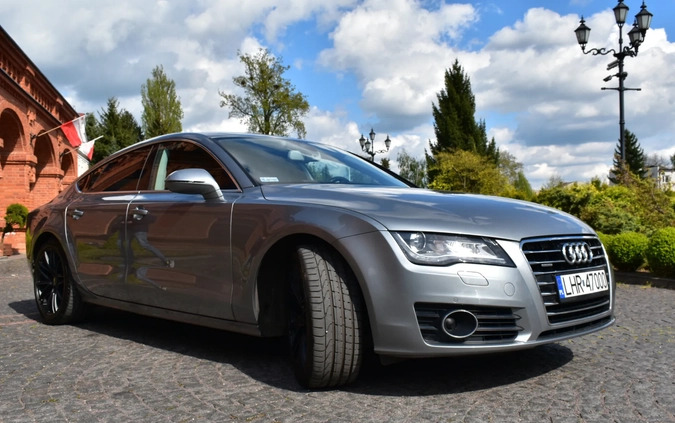 Audi A7 cena 84700 przebieg: 153284, rok produkcji 2012 z Hrubieszów małe 277